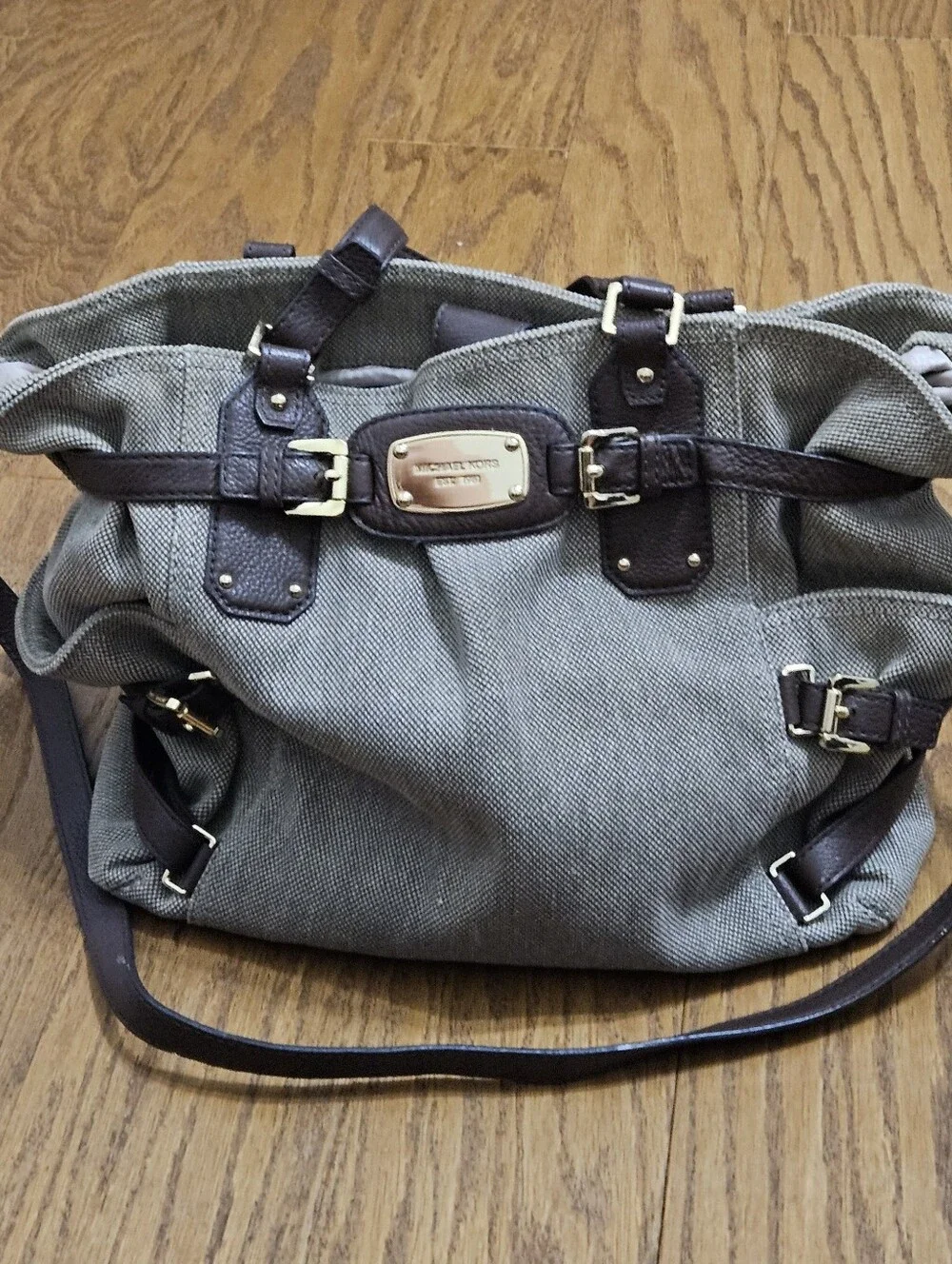 Michael Kors Gansevoort Large Canvas Tweed Tote Bag